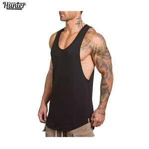 Débardeur de musculation personnalisé pour hommes, maillot de sport en coton, gilet de fitness, chemise sans manches - Product Image 2