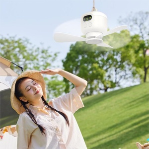 Nouveau design 2024, ventilateur de plafond portable rechargeable pour le camping avec USB, ventilateurs de plafond avec lumières LED, télécommande pour la vente en gros - Product Image 4