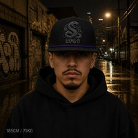 Casquette de baseball personnalisée style Old English brodé, motif Argyle sportif, 5 panneaux, visière incurvée, style Dad Hat, streetwear urbain West Coast, vente en gros