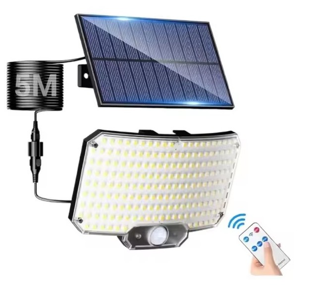 234-LED Solar Light Detachable Cable Control Via Remote Anywhere with 5m Cable Remote Perfect for Home Safety
