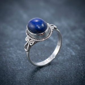 Bague en argent massif avec labradorite bleue pour femme, bijou raffiné, idéale pour fiançailles, mariage, anniversaire ou comme cadeau de fête - Product Image 5