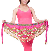 Pièces de monnaie ceinture danse du ventre hanche écharpe Tribal ceinture Halloween gitane Wrap jupe Costume
