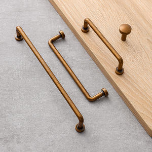 European Luxury Zinc Alloy Modern Golden Customizable GQK Brand Kitchen Cabinet Handles Drawer <b>Knobs</b> <b>Dresser</b> Exterior - Product Image 1