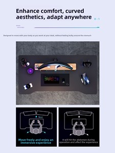 โต๊ะทำงานนักเรียนแบบปรับได้สำหรับใช้ในบ้านโต๊ะเล่นเกมแบบหอพักสำหรับการเรียนและทำงาน - Product Image 5