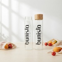 Tube en verre borosilicate 25ml/30ml/36ml/50ml/55ml/70ml/80ml/90ml/125ml/150ml, flacon échantillon en verre hermétique pour boisson au safran