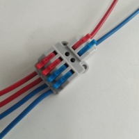2-in-4 Mini Schnellverbinder aus Kupfer, 600V, vernickelte Klemmen für 0,8-4mm² Industrieverkabelung