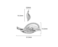 Accessoire DIY en perles, fermoir de chaîne de pull en argent pur S925, bracelet, collier, cordon, perle, fermoir à pression, argent
