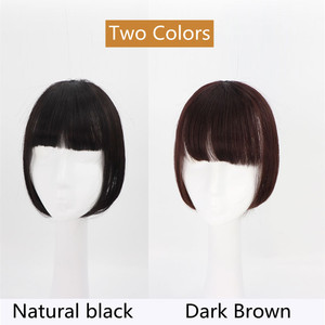 Frangia di <span class=keywords><strong>Capelli</strong></span> <span class=keywords><strong>Veri</strong></span> Remy di Alta Qualità AU LONGFOR, Estensioni di <span class=keywords><strong>Capelli</strong></span> Giapponesi Taglio Principessa - Product Image 4