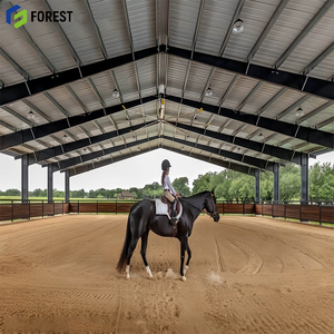 Instalación Rápida: Arena de Equitación Prefabricada con Estructura de Acero y Establos para Rancho de Caballos - Product Image 1