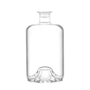 Maßgefertigte Ausgefallene Form Ruisheng Leere Spirituosen-/Likör-/Alkohol-Glasflasche Mattierte Gin-Wodka-Tequila-Glasflaschen - Product Image 1