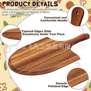ถาดพิซซ่าไม้ยูเฟยฟาน 30.5x44 ซม. พร้อมหูจับสำหรับเสิร์ฟอาหาร - Product Image 4