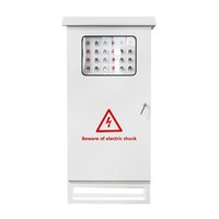 Boîtier métallique ventilé personnalisable pour panneau de commande électrique avec signalisation d'avertissement de sécurité pour système de protection moteur d'usine IP54