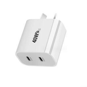 Adaptateur de charge rapide double USB C 40W, bloc d'alimentation PD, prise secteur pour <span class=keywords><strong>iPhone</strong></span> 16/15/14/13/12/11/XR/<span class=keywords><strong>XS</strong></span>/8 Google etc, chargeur mural double - Product Image 6