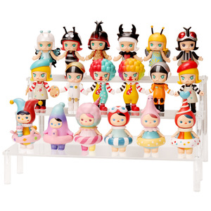 <b>Acrylic</b> Display Rack For Pop Mart Blind Box Dolls 4 Layers Desktop <b>Storage</b> Modern Style Light Weight - Product Image 4