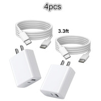 Potable USB PD QC3.0 deux ports 20W téléphone chargeur rapide prise américaine double Port Usb Type C chargeur de voyage adaptateur
