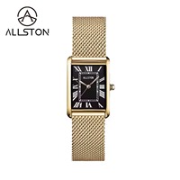 Privémerk Luxe Mode Simpele Retro Vierkante Quartz RVS Horloge Unisex Heren ODM Groothandel Cadeau