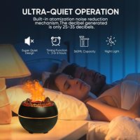 300ml de haute qualité RVB couleurs LED veilleuse feu flamme humidificateur huiles essentielles parfum ultrasons volcan diffuseur d'arôme