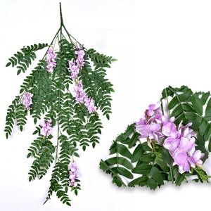 Xin Rongxin Artificial Vines 30cm-190cm PE Silk Greenery <b>Wall</b> Hanging Ceiling <b>Decor</b> Pastoral Style Plant Bouquet - Product Image 5