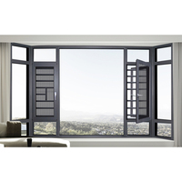 Portes en aluminium minimalistes architecturales, persiennes, double vitrage pour chambres, balcons, appartements, immeubles multi-familiaux