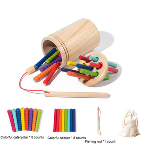 Baby Montessori giocattoli magnetici <span class=keywords><strong>gioco</strong></span> di <span class=keywords><strong>pesca</strong></span> di colore di classificazione della tazza di abilità motorie fini in legno giocattolo per la <span class=keywords><strong>pesca</strong></span> dei <span class=keywords><strong>bambini</strong></span> - Product Image 5