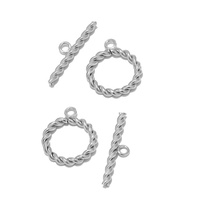 Fermoirs OT torsadés couleur or simples pour la fabrication de bijoux DIY, crochets de collier, connecteurs de bracelets, fournitures et composants