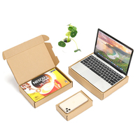 Boîtes d'expédition en carton ondulé brun pour petits articles artisanaux, vente en gros, avec logo personnalisé