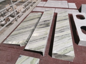 หินอ่อนสีเขียวเคาน์เตอร์บาร์เคาน์เตอร์ห้องน้ำห้องครัวหินอ่อน - Product Image 3