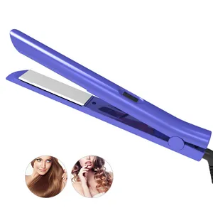 hair straightener flat iron with custom logo hair straightener Hair Straightening hot curlers profesional alisador de titanio