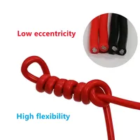 Câble en silicone extra souple 6-9 AWG, âme en cuivre étamé, résistant aux hautes températures, pour usage industriel extérieur automobile, longueur 1m, Lithium