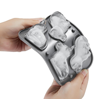 MHC Usine 3D Vente en gros Mini bac à glaçons en silicone pour chien et animal de compagnie