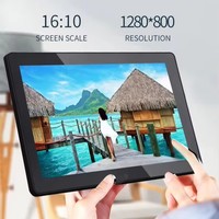 Marco de Fotos Digital de 15.4 Pulgadas con Pantalla Táctil, Tablet PC Android 11 para Señalización Comercial, Rockchip Quad Core 4GB+64GB