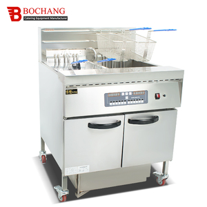 Friteuse électrique à commande intelligente 2025, friteuse électrique professionnelle, friteuse double commerciale avec filtre à huile, chariot - Product Image 5