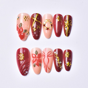 24 <span class=keywords><strong>Uñas</strong></span> <span class=keywords><strong>Postizas</strong></span> de Estilo Francés Largo con Diamantes Cuadrados Brillantes, ABS, con <span class=keywords><strong>Pegamento</strong></span> <span class=keywords><strong>para</strong></span> Aplicación en Dedos - Product Image 1