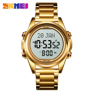 SKMEI 1667 Funky Top Brand Newest Original Ready Stock Multi-Color Sports Multifunction Quartz Watch Men Stainless Steel Band