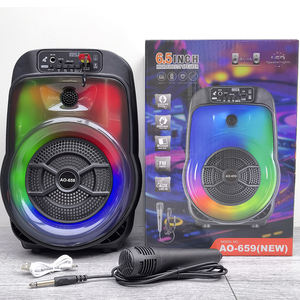 Altavoz Bluetooth Portátil para Exteriores con Luz RGB, Radio FM, Sonido Estéreo, Bajos Potentes, <span class=keywords><strong>Karaoke</strong></span>, para Fiestas y Uso Doméstico - Product Image 5