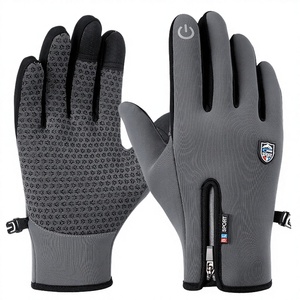 Gants de snowboard d'hiver pour hommes, imperméables, coupe-vent, isolés, en polaire, antidérapants, compatibles avec les écrans tactiles, pour le sport et la course à pied, en polyester - Product Image 2