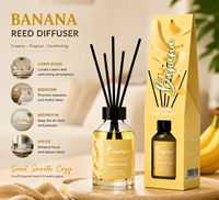 Collection de diffuseurs à bâtonnets 100 ml sous marque privée, huile parfumée florale fruitée avec flacon en verre pour marques de décoration intérieure