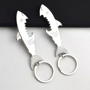 Décapsuleur de bouteille de bière en métal en forme de requin, porte-clés, cadeaux promotionnels de voyage avec logo personnalisé, décapsuleur publicitaire, porte-clés - Product Image 2