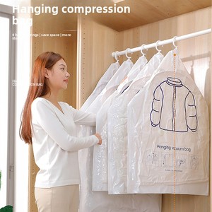 Bolsa de Almacenamiento <span class=keywords><strong>al</strong></span> Vacío Colgante a Prueba de Polvo con Bomba, Material PETPE, <span class=keywords><strong>para</strong></span> Organizar <span class=keywords><strong>Ropa</strong></span> y Chaquetas - Product Image 1