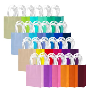 Colored Kraft Paper <b>Bags</b> Rainbow Party Favor <b>Gift</b> <b>Bags</b> 6 Colors with Handles for <b>Wedding</b>, Baby Shower, Birthday Party Supplies - Product Image 1
