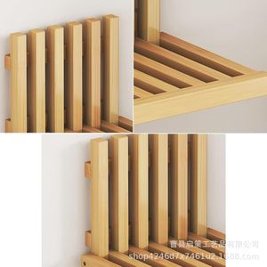 Solid Wood Folding Bench Wall Mounted Foldable Shoe Changing <b>Stool</b> Home Entryway <b>Storage</b> - Product Image 4