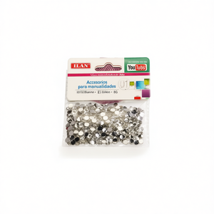 Strass Ilan 5 mm bianchi 8G per artigianato e progetti fai da te - Product Image 2