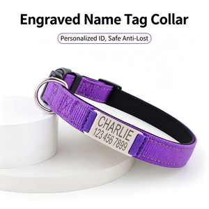 Personalized custom collar diving material <b>dog</b> <b>leash</b> Teddy Corgi neck ring large and medium <b>dog</b> neck cover large <b>dog</b> - Product Image 4