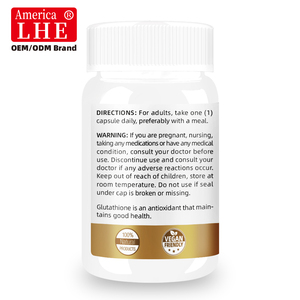 Fabricant OEM de suppléments de glutathion avec extrait de chardon-Marie pour la fonction du système immunitaire, 60 capsules végétales de glutathion - Product Image 2