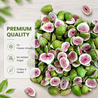 Figues séchées congelées en vrac OEM, moitiés entières, croustillantes, sucrées, sans sucre ajouté, vertes, roses, naturelles, 10 kg