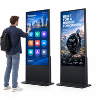 Layar Digital Signage LCD Android untuk Dalam Ruangan, Pemutar Iklan dengan Wifi, Cloud CMS, Pembaruan Konten Jarak Jauh untuk Retail