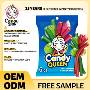Caramelos de Goma Ácidos y Afrutados, Dulces Halal en Tiras Multicolores, Venta al por Mayor OEM ODM, Éxito de Ventas en Estados Unidos - Product Image 3
