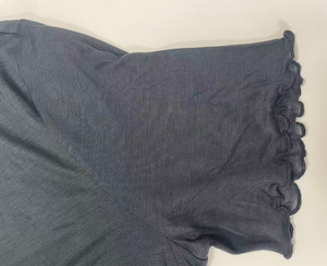 Özel Tasarım Kadın Siyah Bol Kesim Kısa Kollu Tunik Bluz Günlük Modal Bluz Yazlık Hafif Tişört Bayanlar İçin - Product Image 6
