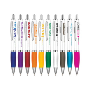 Bolígrafo de Plástico ABS para Oficina al por Mayor con Impresión Promocional, Logotipo Personalizado, Punta de Bola con Clic y Agarre Suave para Regalo - Product Image 1