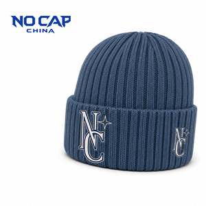 Berretto Invernale Personalizzato Nocapchina, Moda <span class=keywords><strong>Cool</strong></span> per Uomo, in Lana Lavorata a Maglia con Logo Personalizzato, Stile Hip Hop - Product Image 1